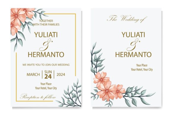 Download Floral Foliage Wedding Invitation - Floral Collection